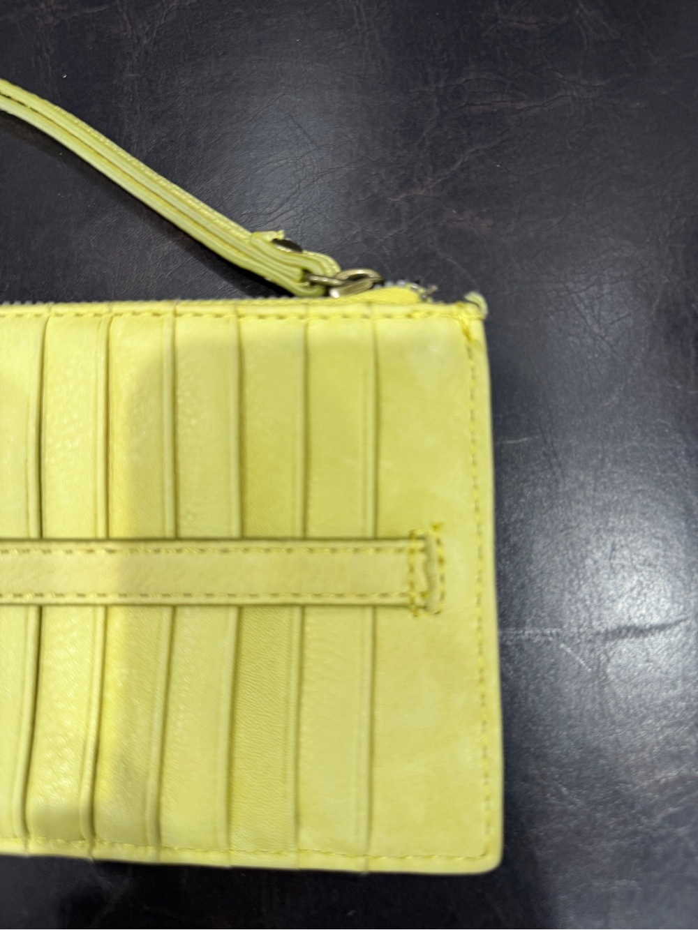 American Leather Co. Citrus YellowLeather Accessory - Picture 4 of 12